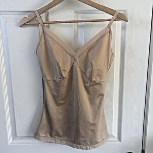 SPANX Simplicity Camisole Adjustable Lingerie Strap Nude Beige V-Neck Small BxOO